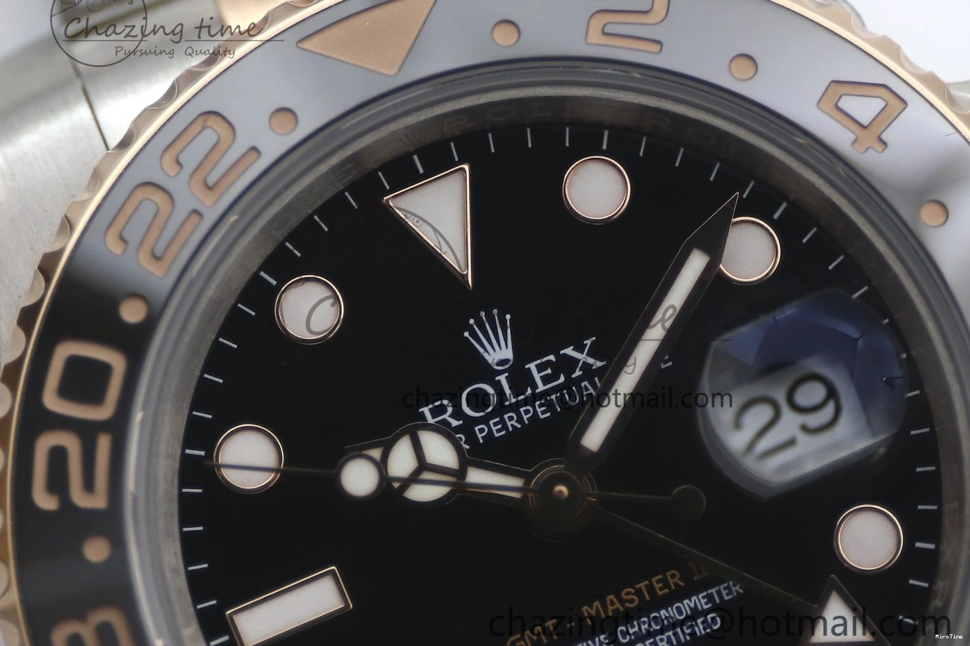 MiroTime 0413 GMT Master II 126711 CHNR 904L SS TW+ 1:1 Best Edition on SS RG Bracelet VR3186 CHS FreshLook 1976